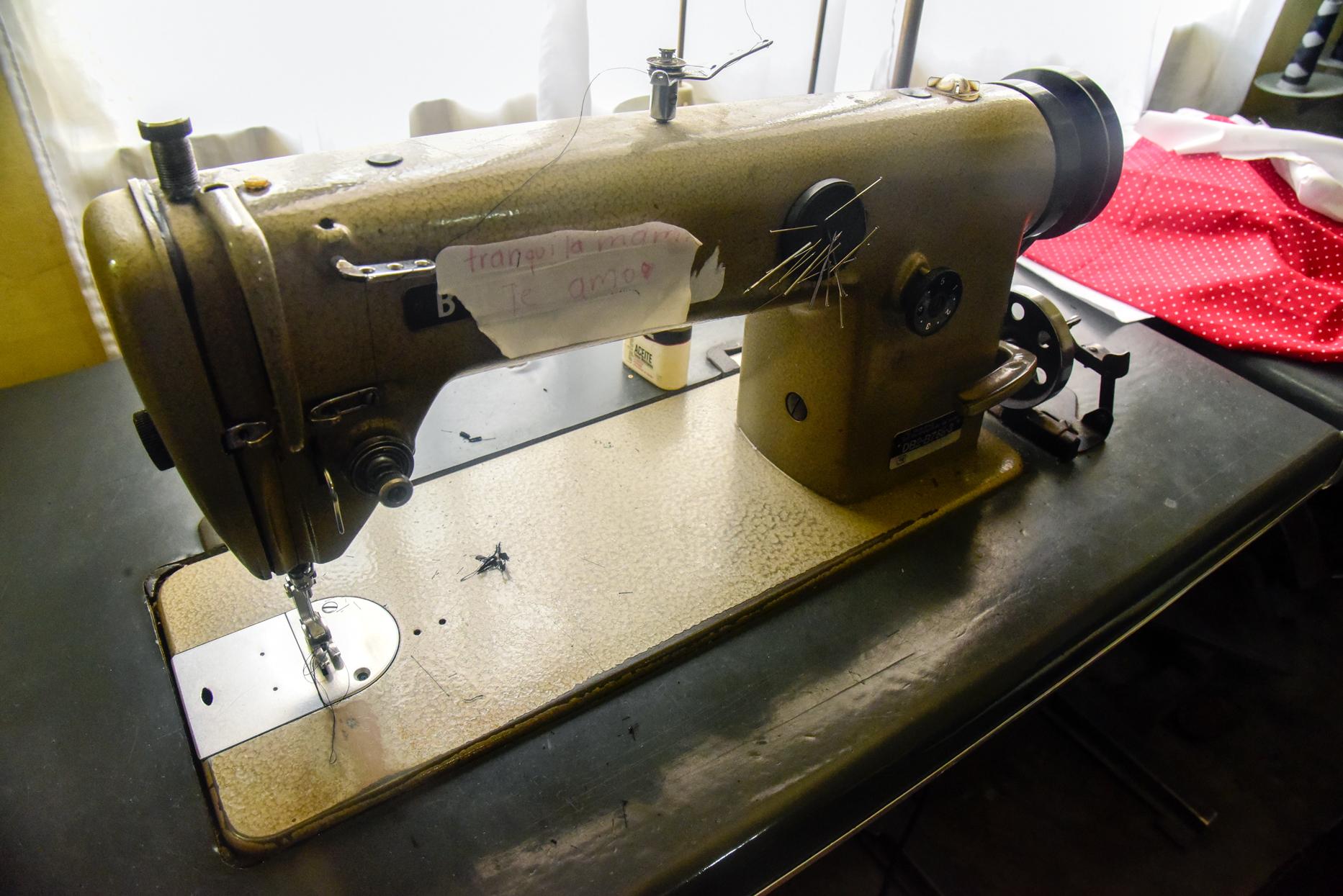 Una máquina de coser